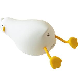 Lying Flat Duck Silicone Night Light