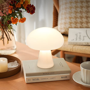 Cream Style Mushroom Table Lamp