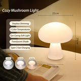 Cream Style Mushroom Table Lamp