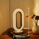 Light luxury crystal table lamp