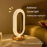 Light luxury crystal table lamp