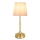 Fabric & Metal Vintage Table Lamp