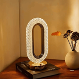Light luxury crystal table lamp